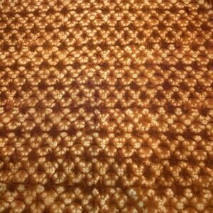 Moda Fabric - 1 yard - Kawa by Debbie Maddy - Rust Brown Tye Dye Cotton Fabric